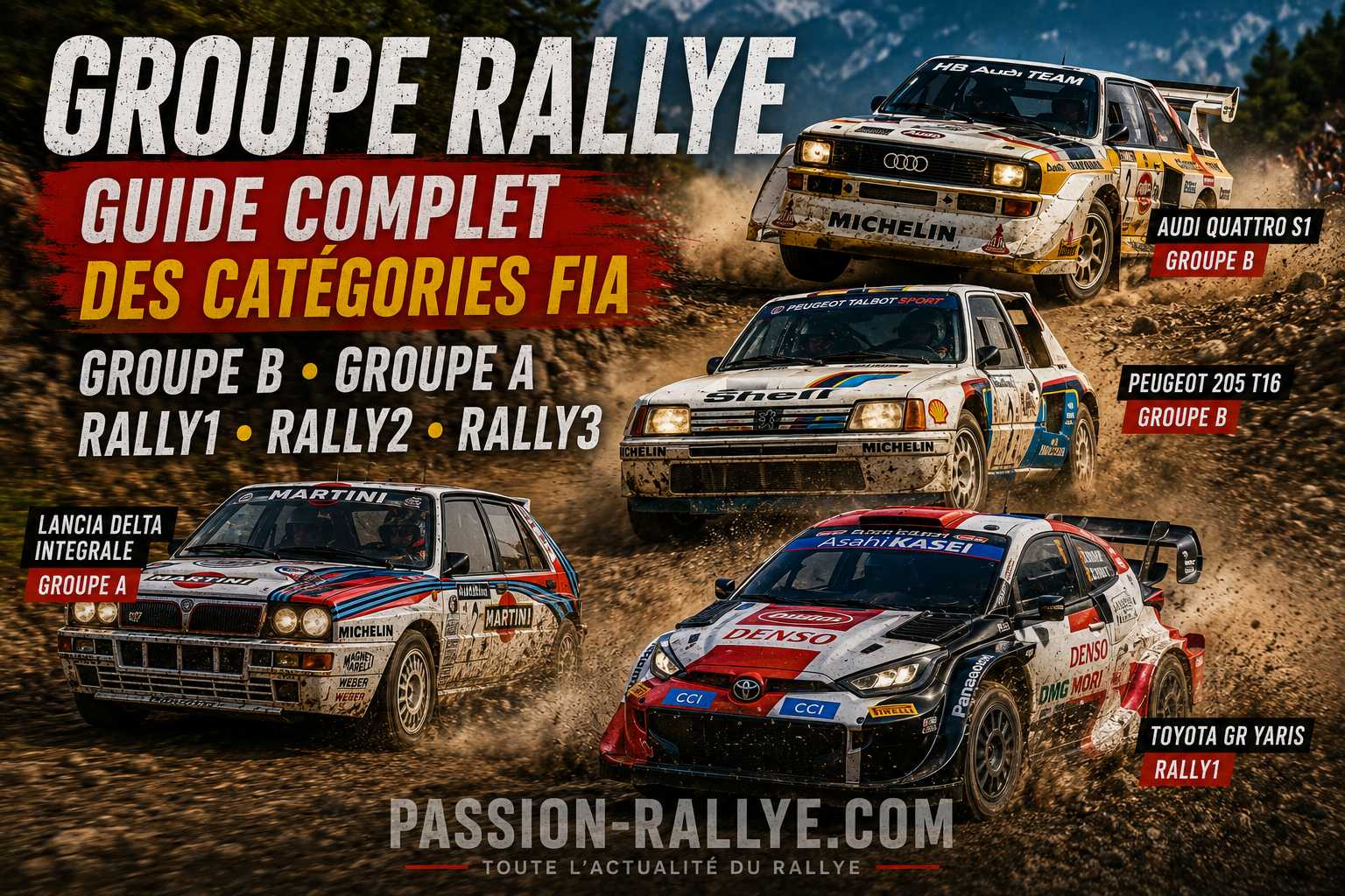 Groupe Rallye : guide complet des catégories et classes du rallye