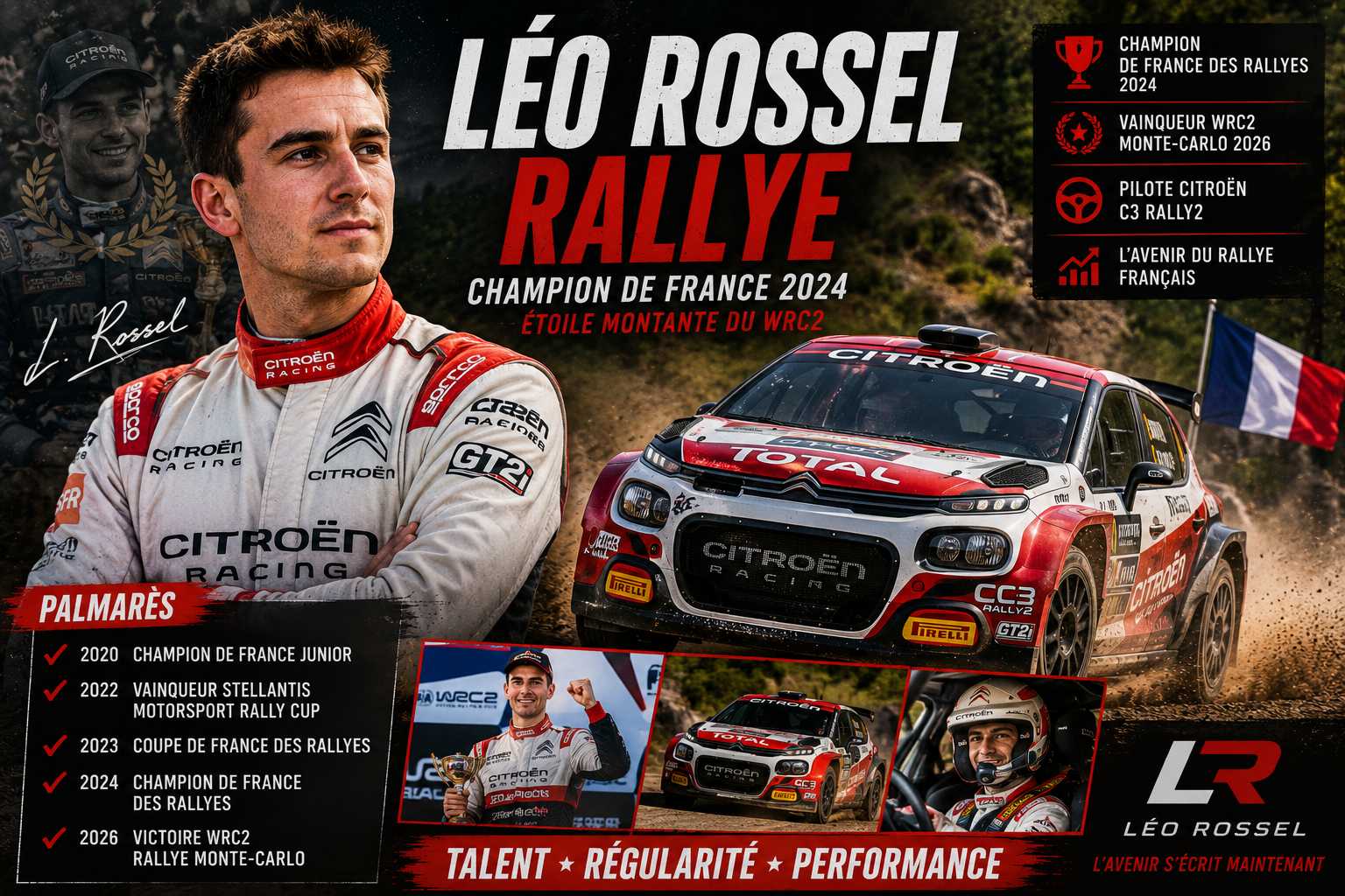 Léo Rossel : Champion de France des Rallyes et Étoile Montante du WRC2