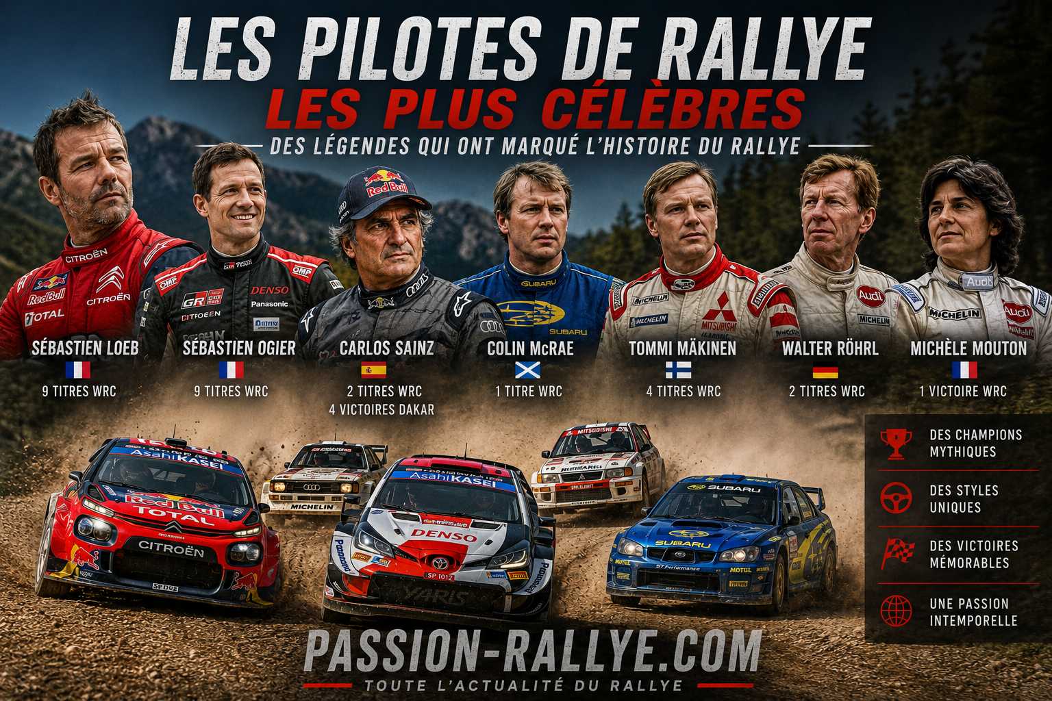 Pilote de rallye connu