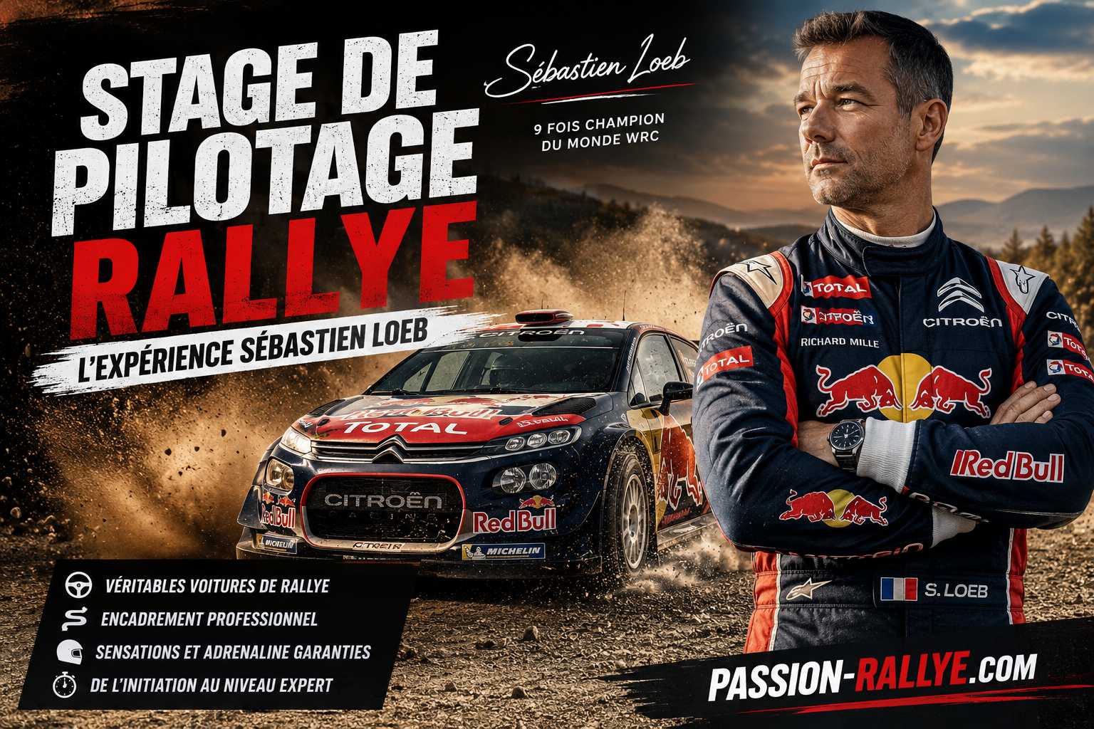 Stage de Pilotage Rallye avec Sébastien Loeb : Prix, Voitures et Expérience